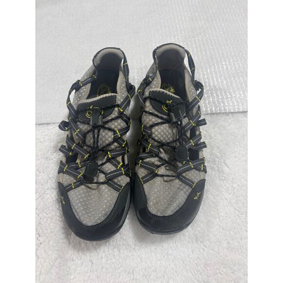 Chaco OutCross Evo 1 Women’s Water Hiking Shoes Gray Yellow Size 8.5 Quick Lace - Picture 1 of 8